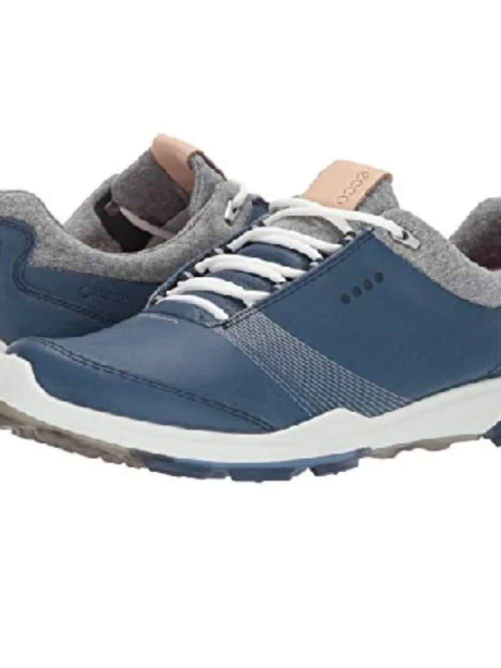Womens ECCO Denim Blue Biom Hybrid 3 Gore-Tex Waterproof Golf Shoe 38 US/7-7.5EW